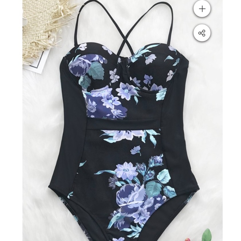 Midnight Garden One-Piece Floral Swimsuit